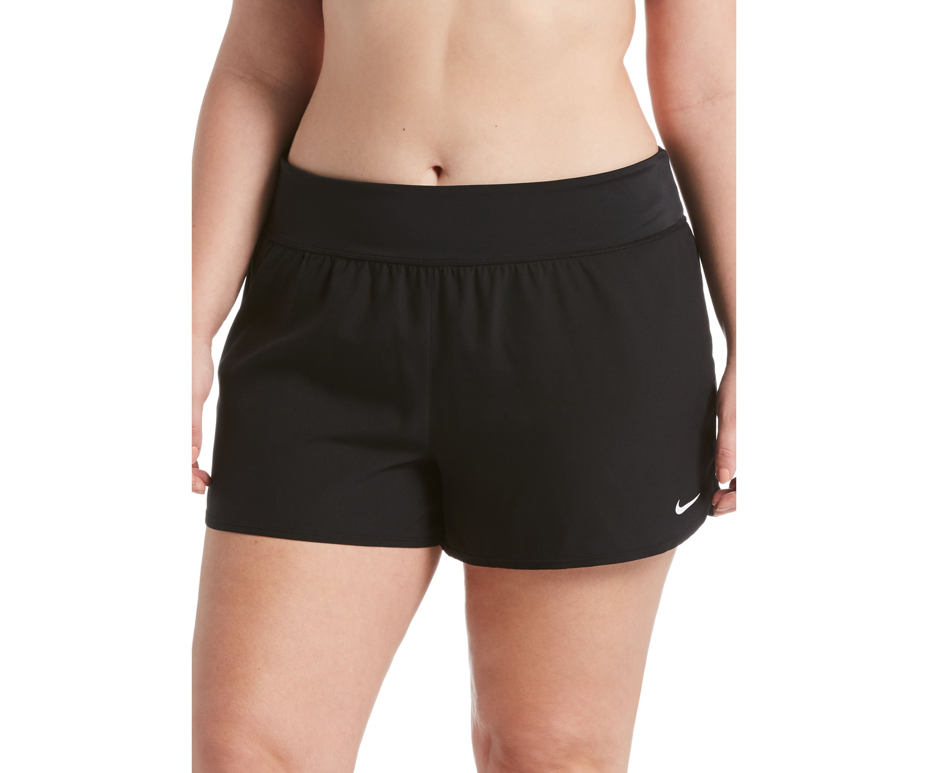 Plus Size Solid Essential Swim Boardshorts