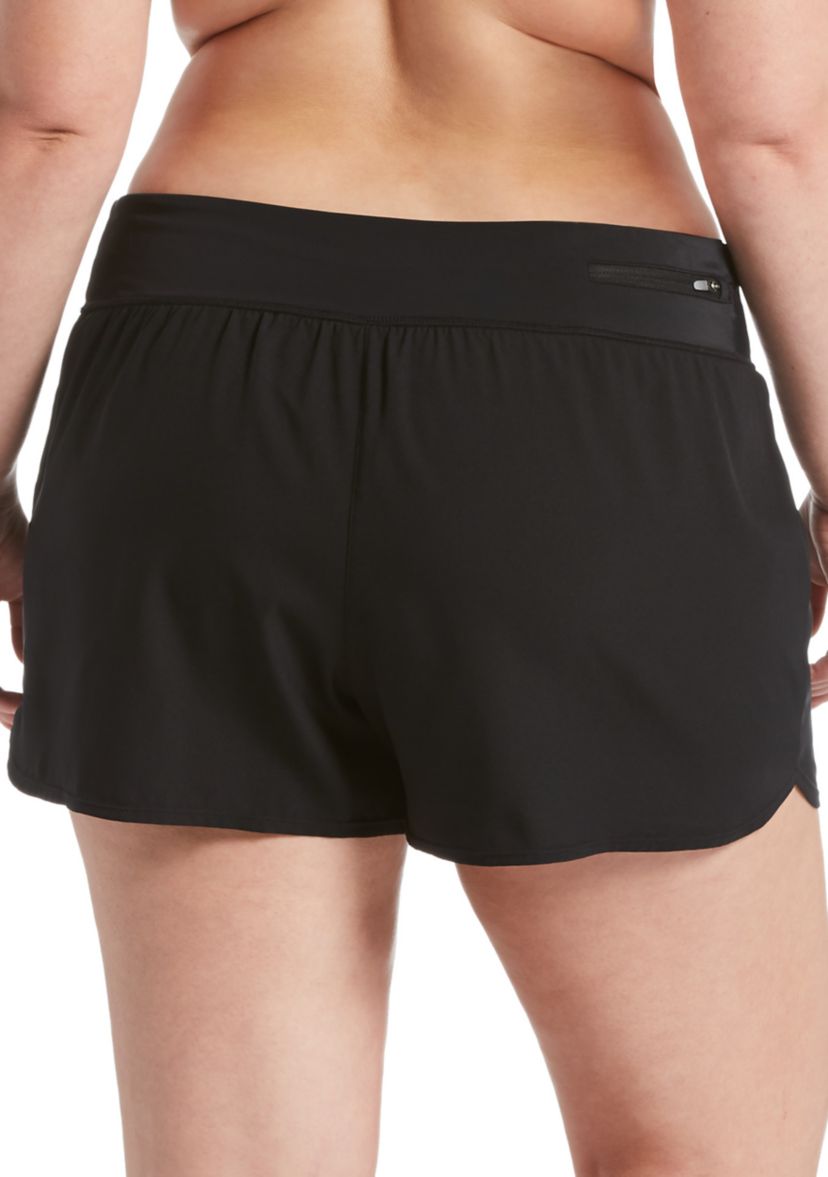 Plus Size Solid Essential Swim Boardshorts