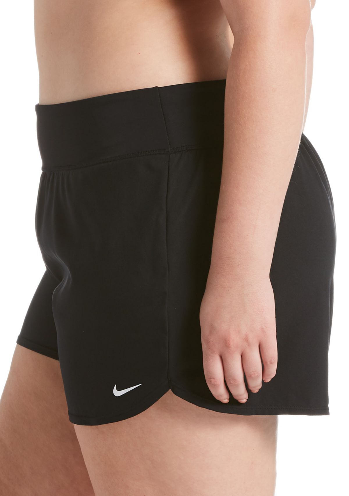 Plus Size Solid Essential Swim Boardshorts