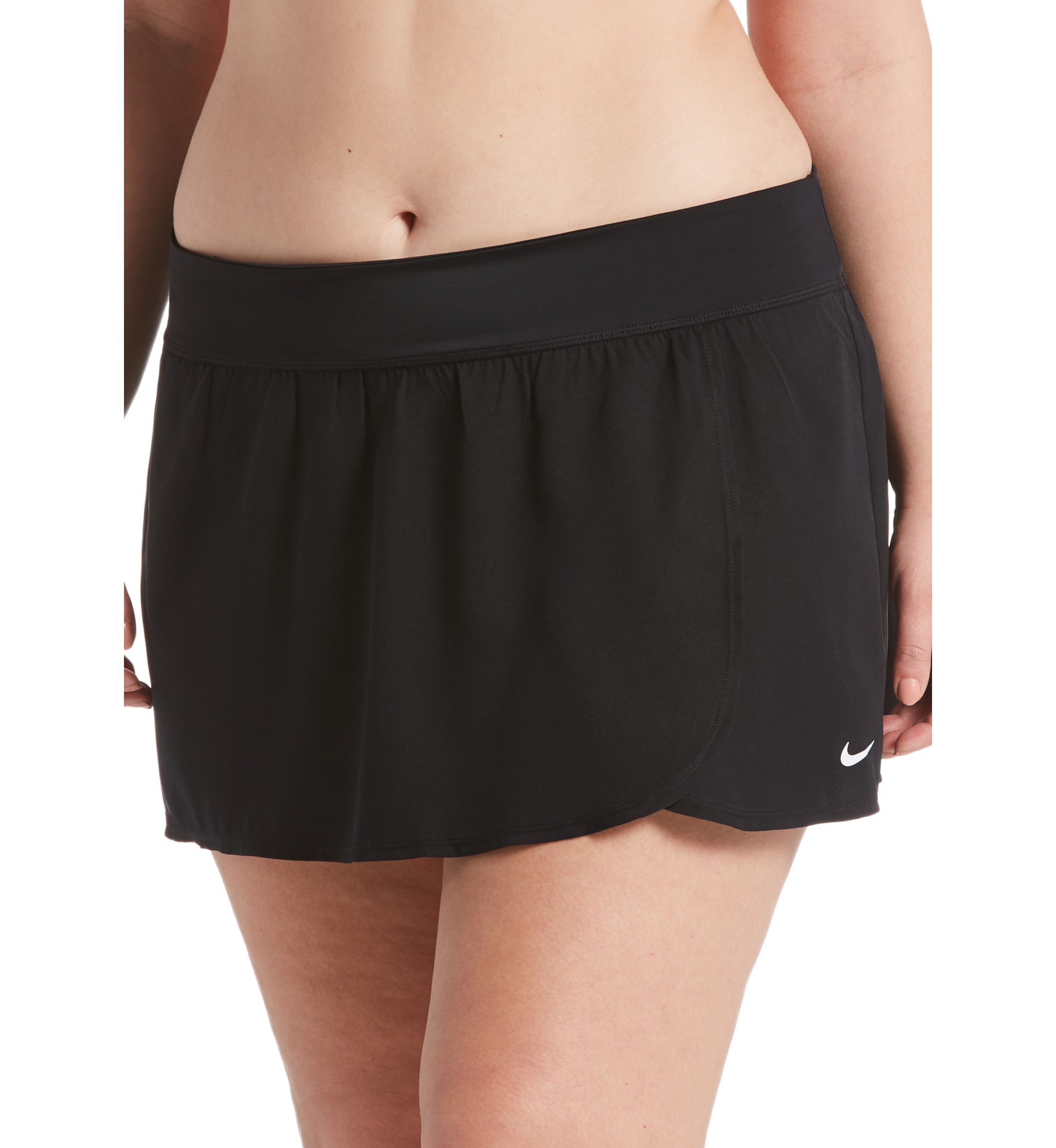 Plus Size Solid Essential Swim Boardskirt