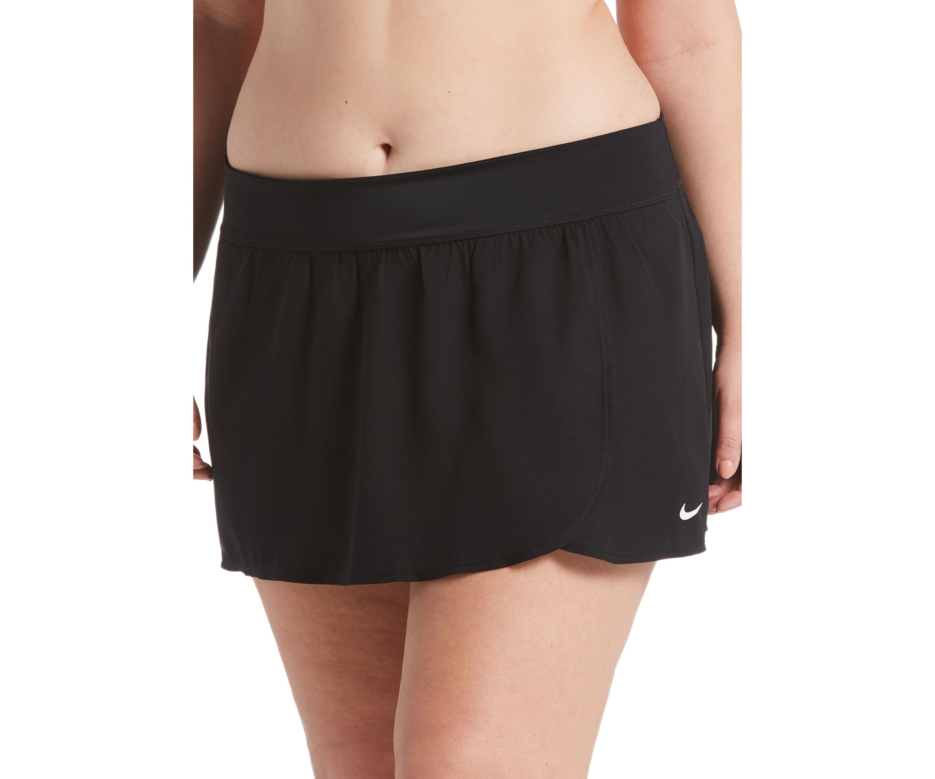 Plus Size Solid Essential Swim Boardskirt
