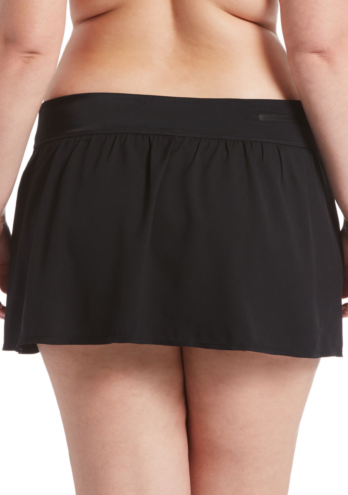 Plus Size Solid Essential Swim Boardskirt