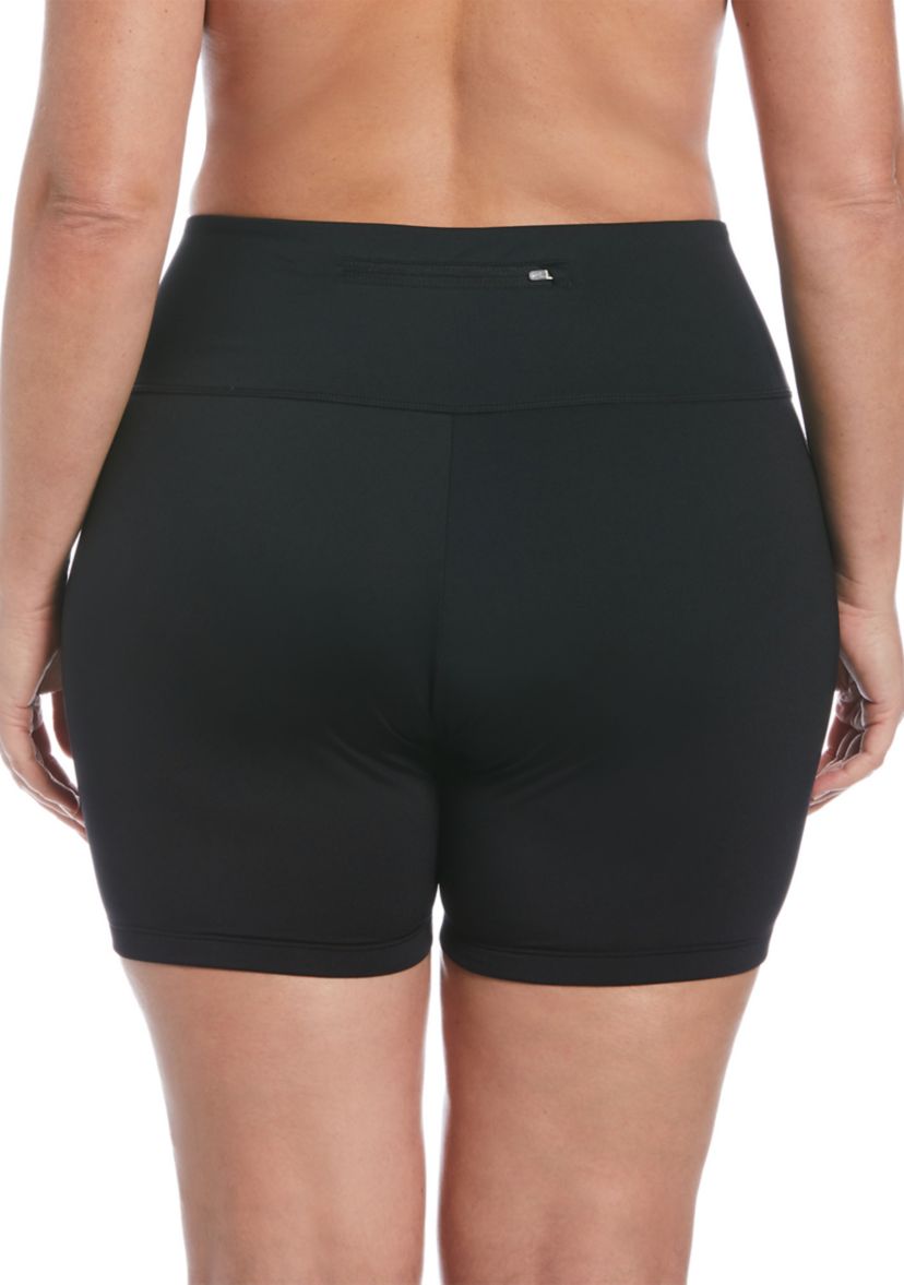 Plus Size Essential 6" Swim Kick Shorts