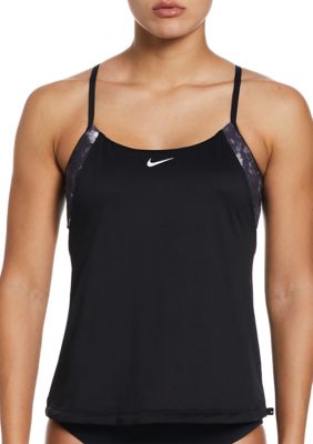 Nike Women's Plus Size Tie Dye Layered Tankini Top at