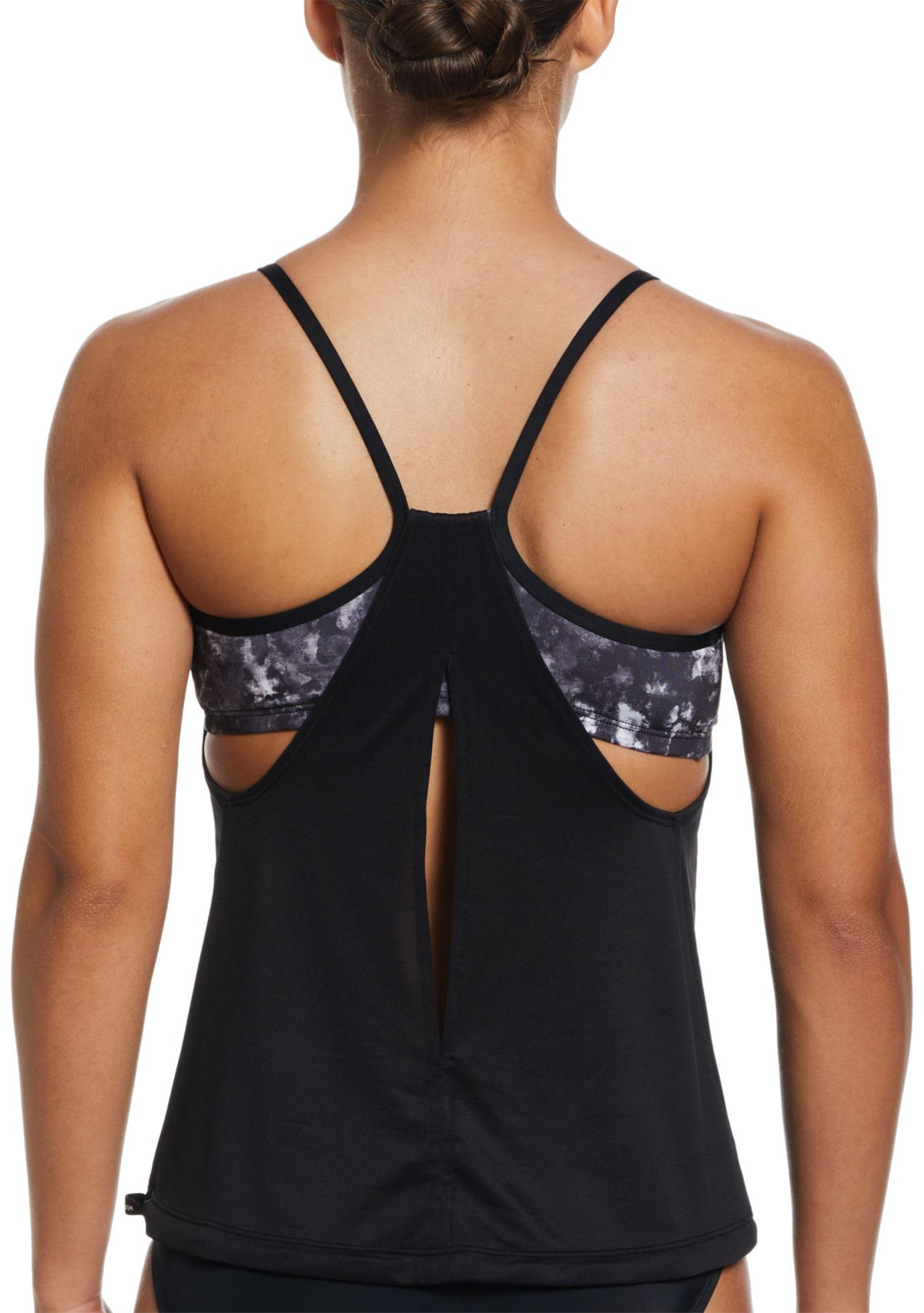 Earth Dye Layered Tankini Swim Top
