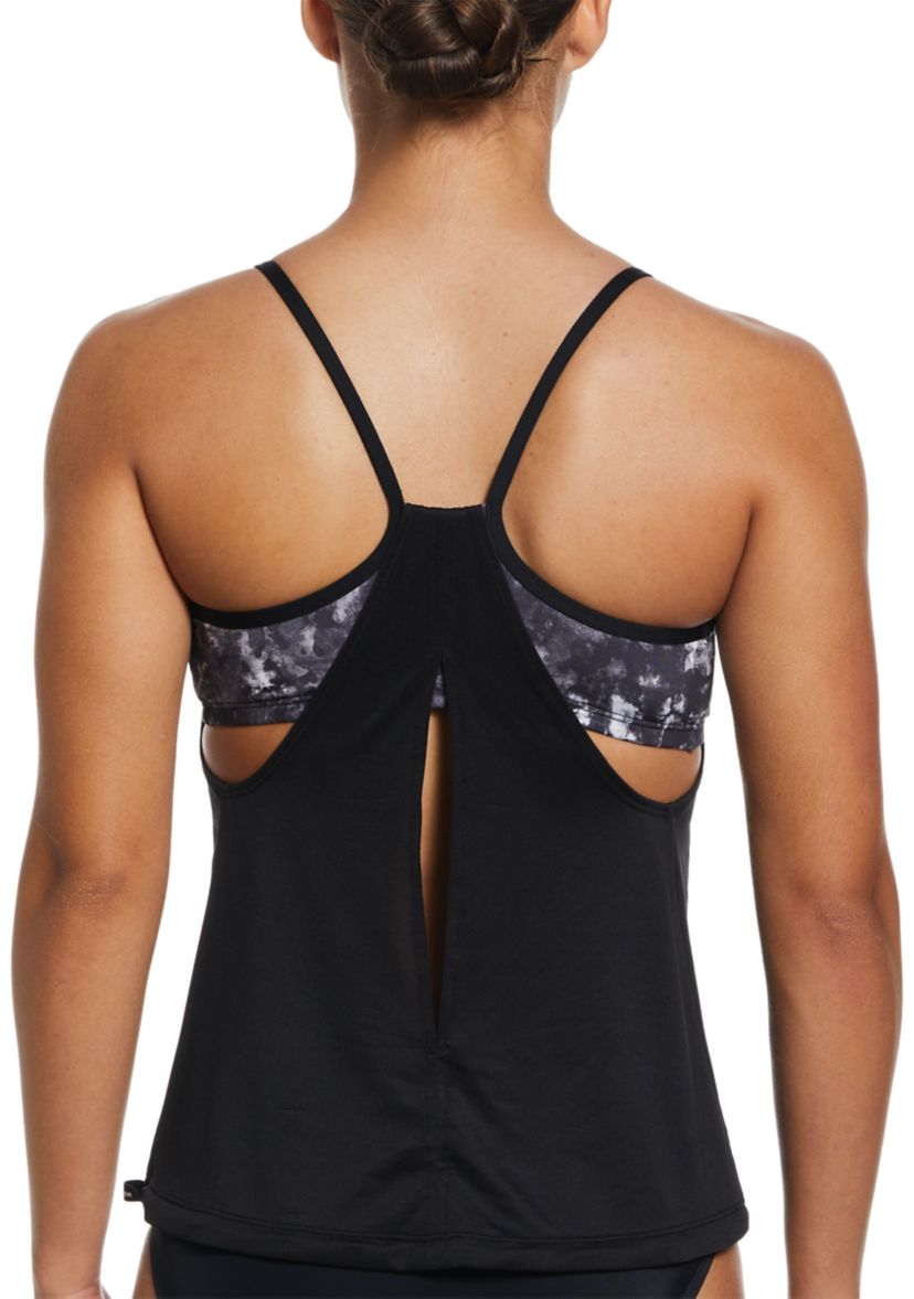 Earth Dye Layered Tankini Swim Top