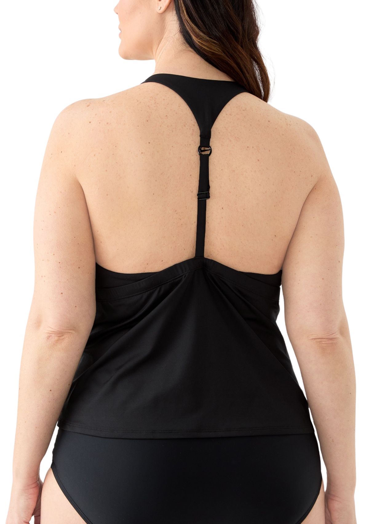 Essential Square Neck Tankini Swim Top 