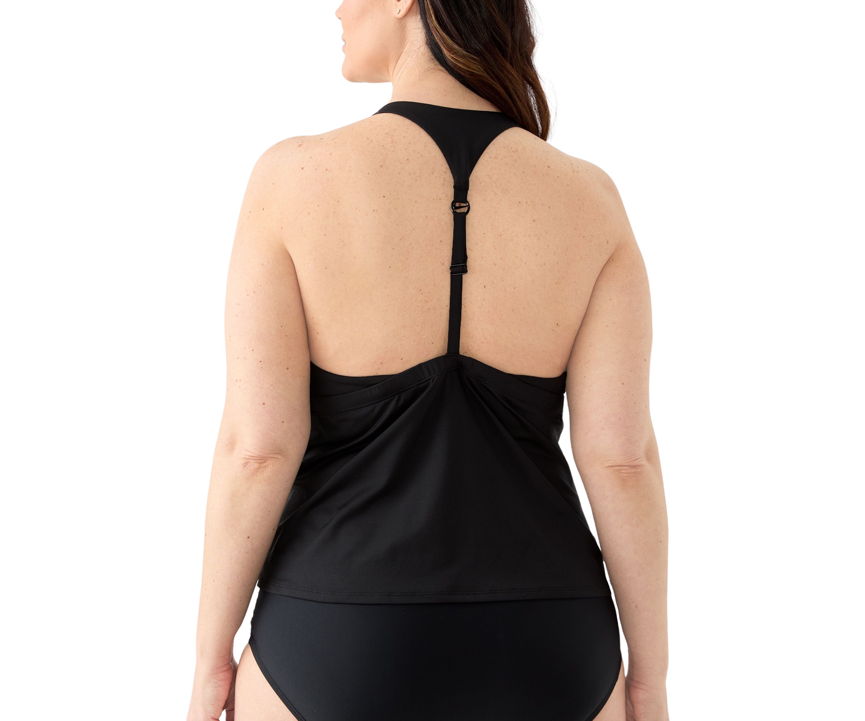 Essential Square Neck Tankini Swim Top 