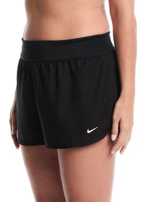 Nike Women's Plus Size Effortless Essential Boardshort, Black, 3X