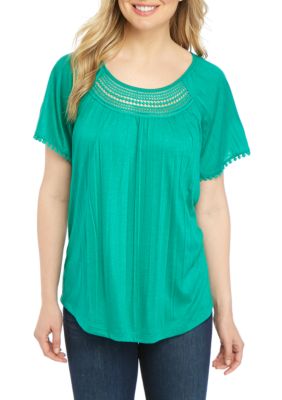 Kim Rogers® Crinkle Knit Top | belk