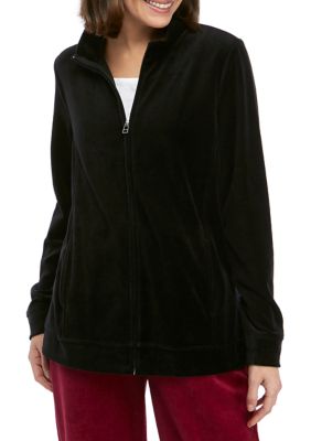 Kim Rogers Women S Velour Jacket Belk