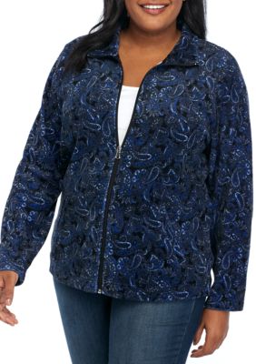 velour jacket womens
