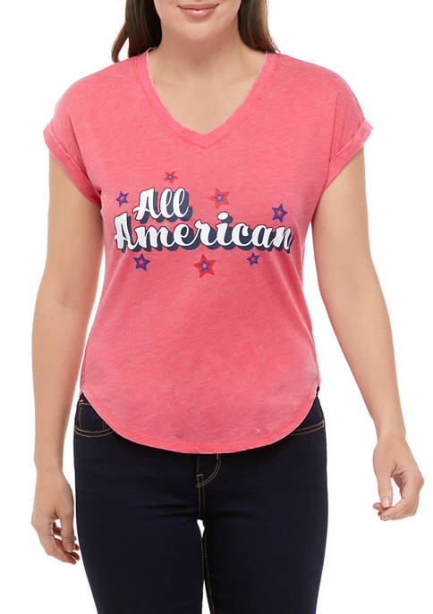 Liberty Park Womens Dolman Sleeve Graphic T-Shirt