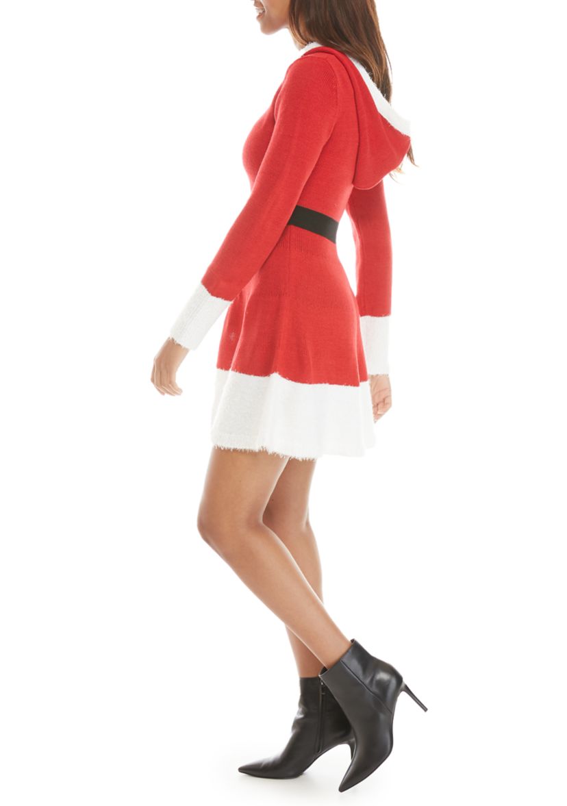 knee length dresses for ladies Velvet Mrs Santa Costume main image 1