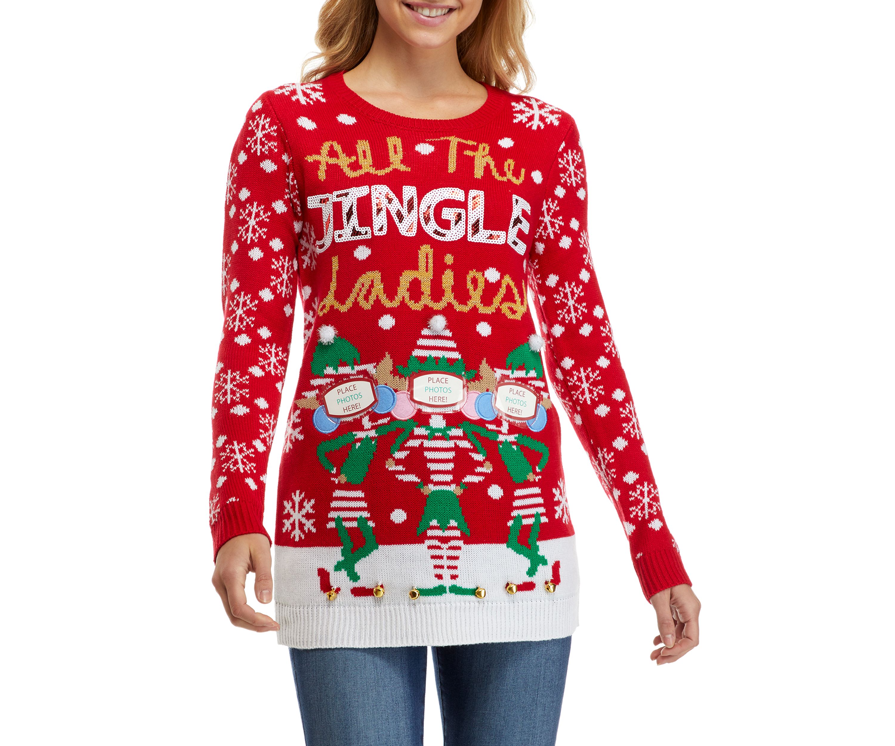 Womens All the Jingle Ladies Sweater