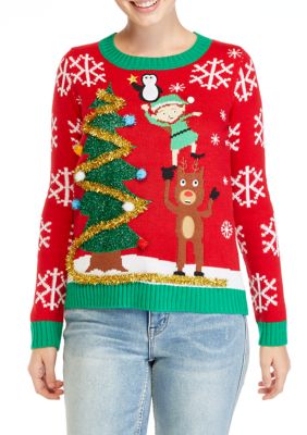 MERRY Wear Women's Christmas Characters Sweater | belk