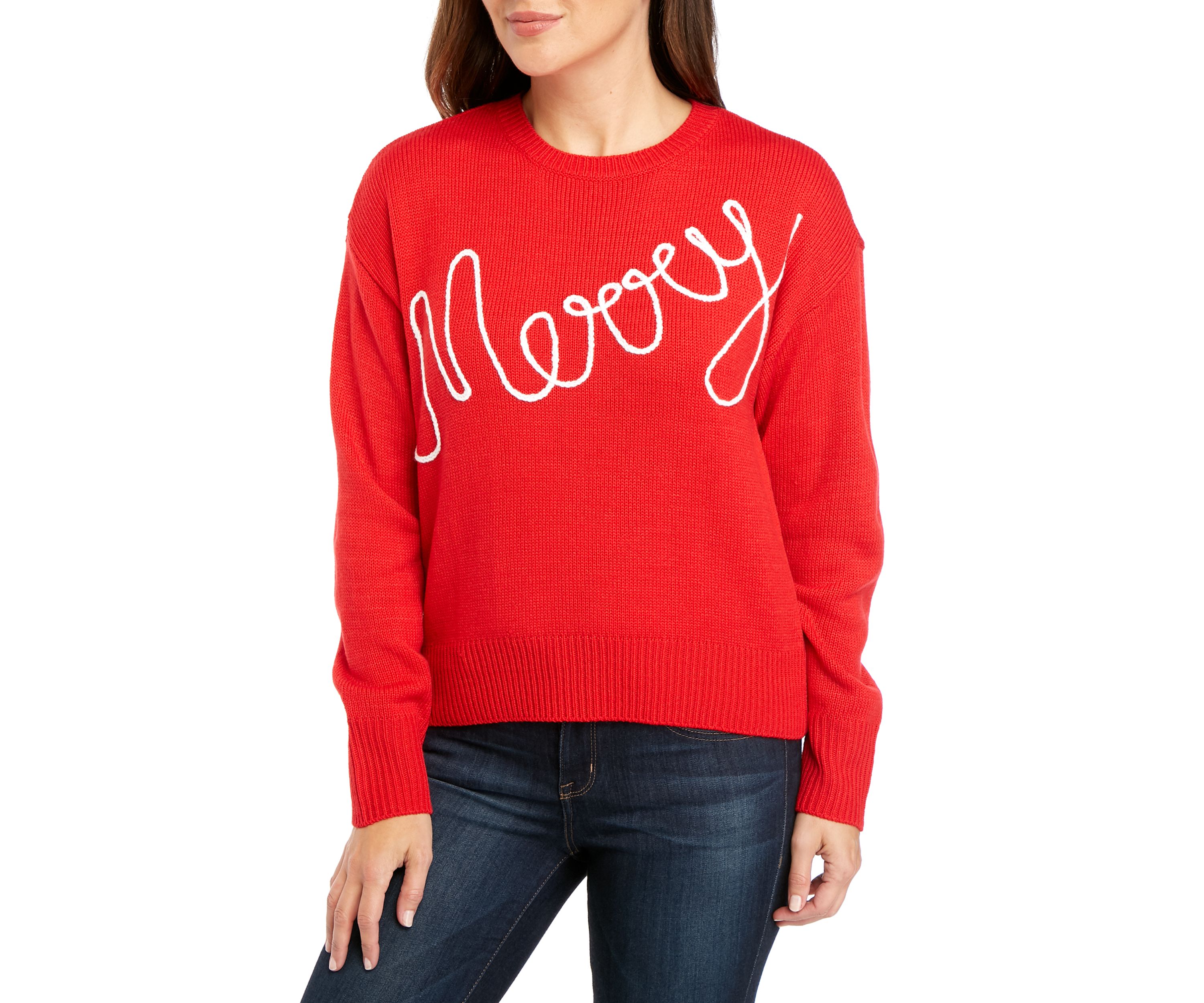 Long Sleeve Christmas Merry Sweater