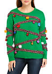 Long Sleeve Christmas Tinsel Sweater