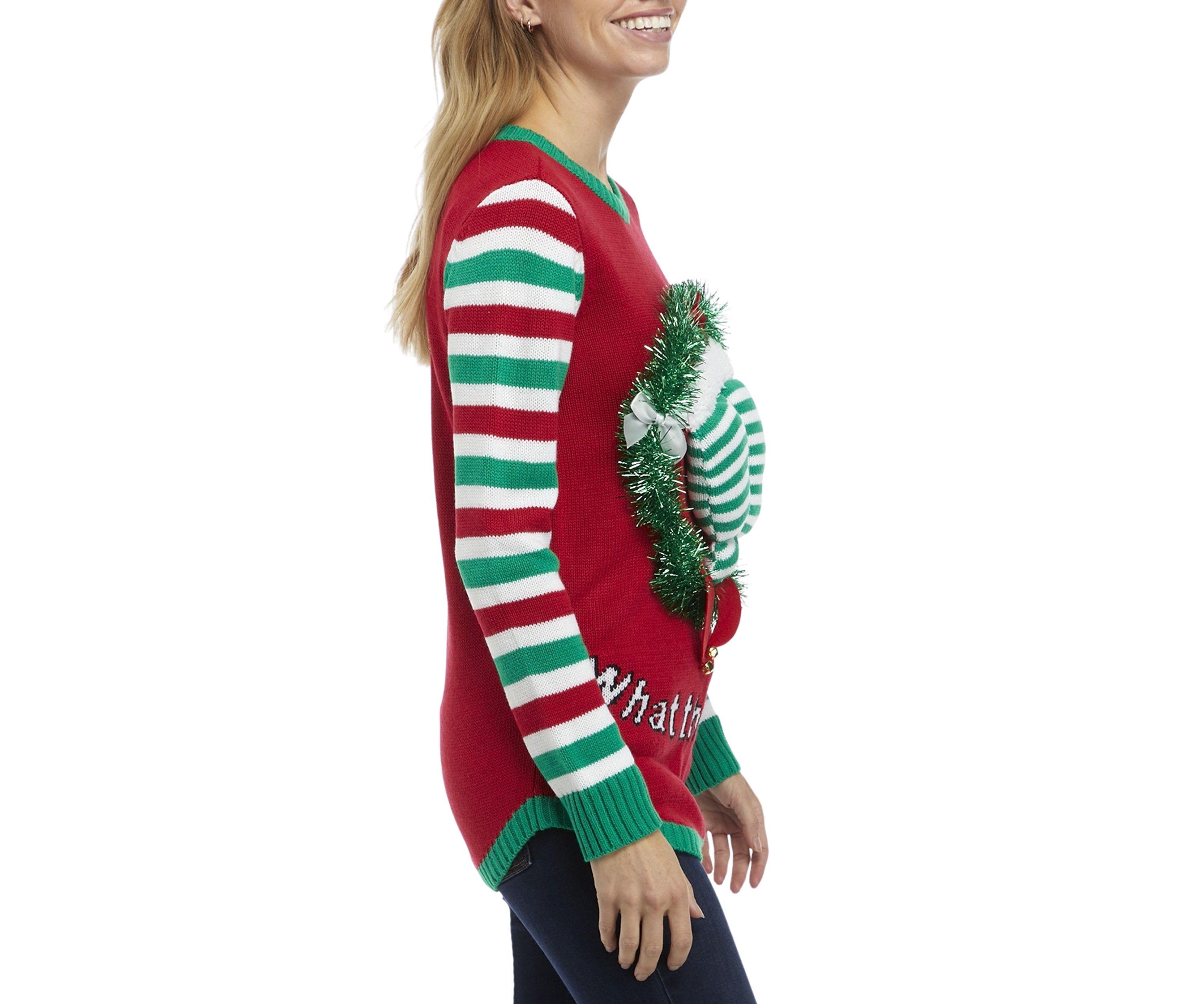 Womens What the Elf Christmas Sweater 