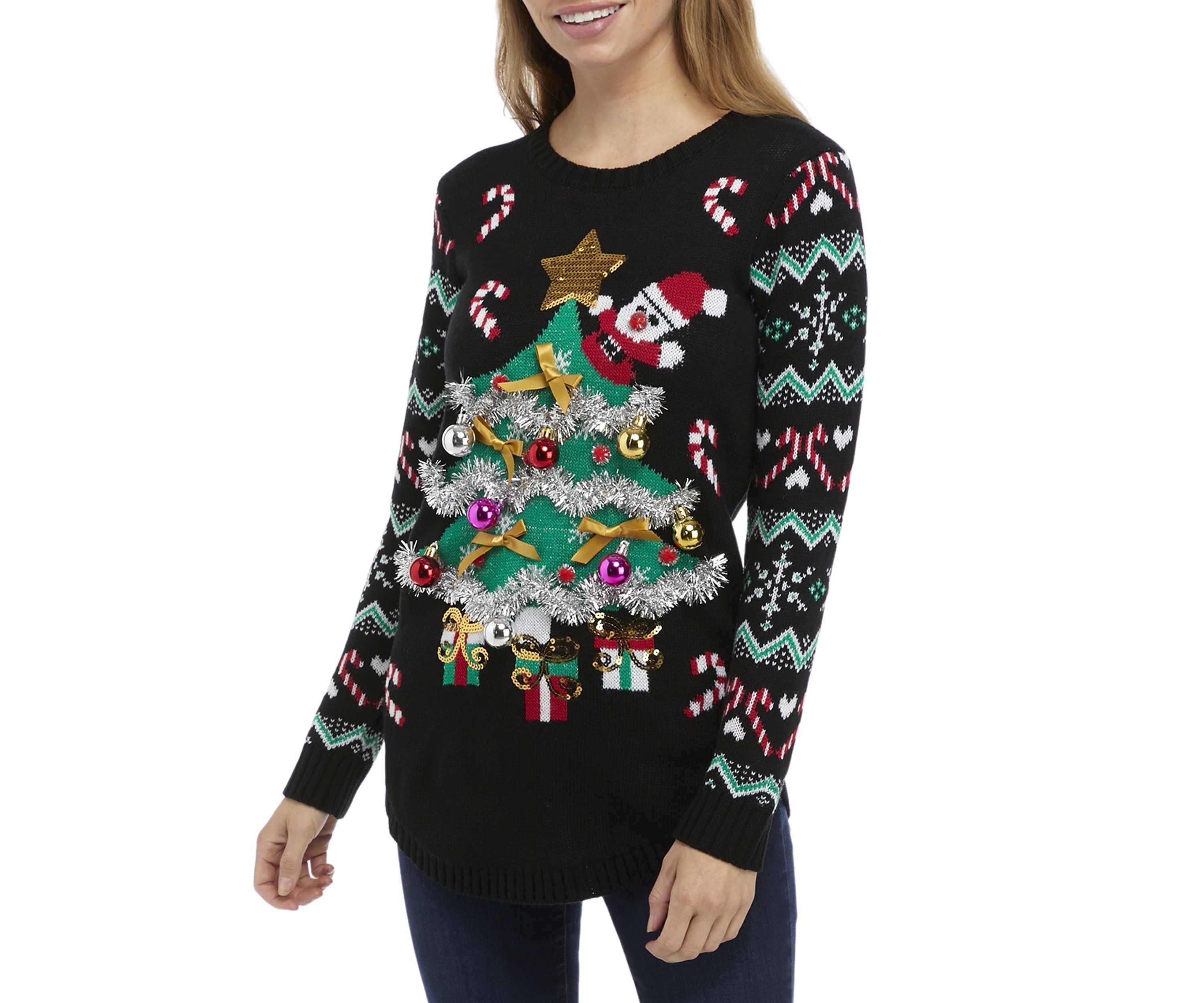 Womens Christmas Tree Sweater 