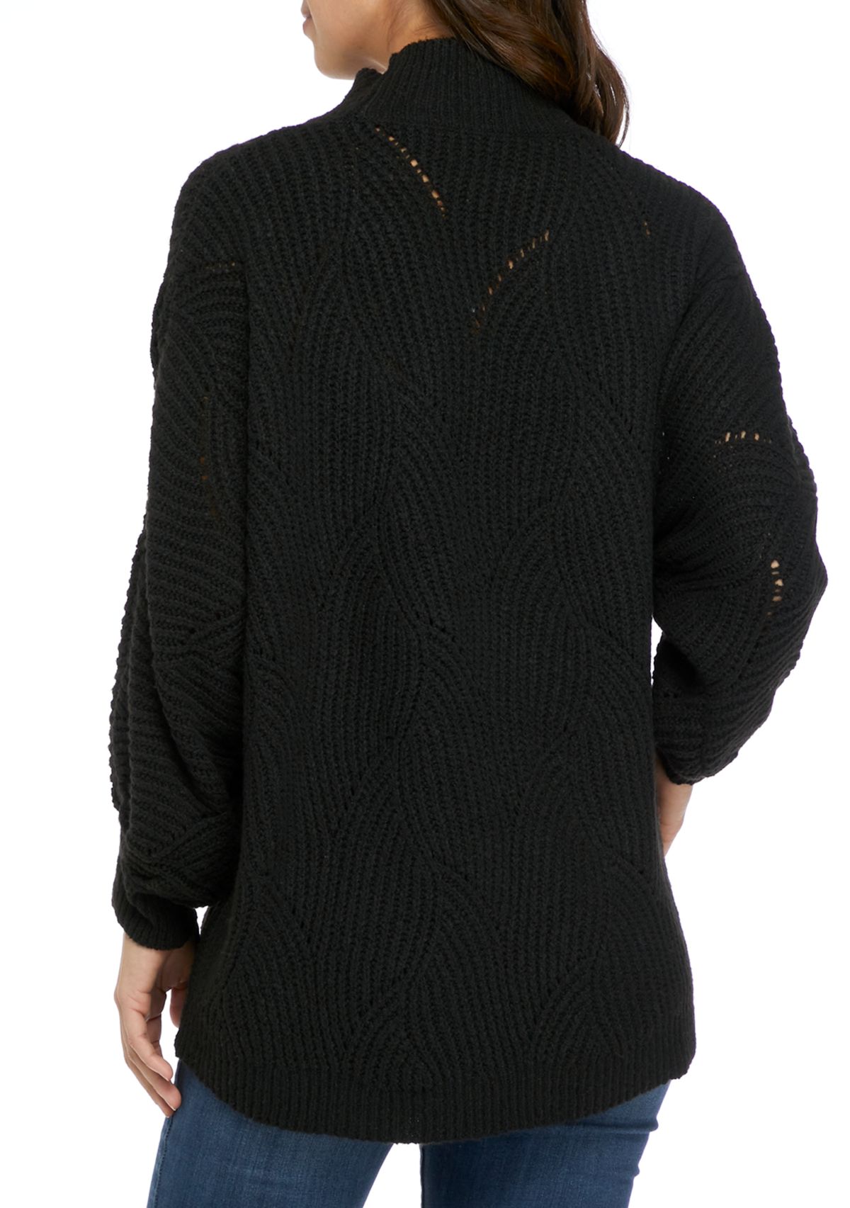 Womens Long Sleeve Mock Neck Tunic