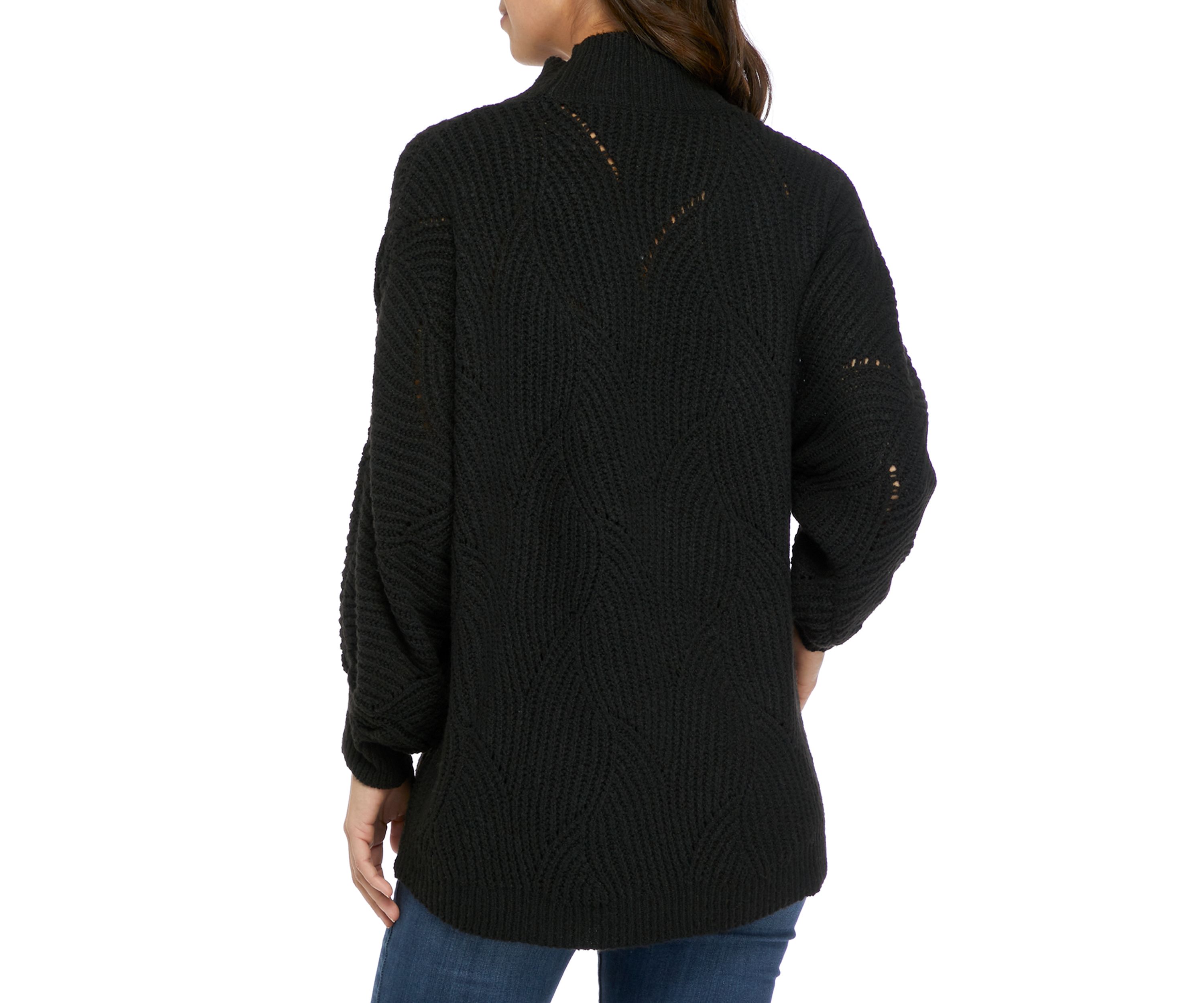 Womens Long Sleeve Mock Neck Tunic