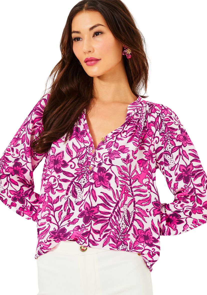 Womens Elsa Silk Top