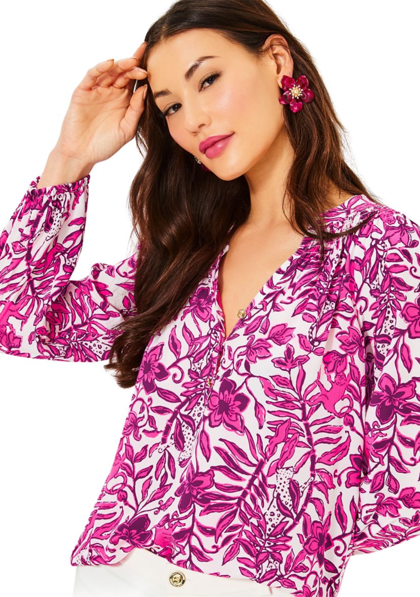 Womens Elsa Silk Top