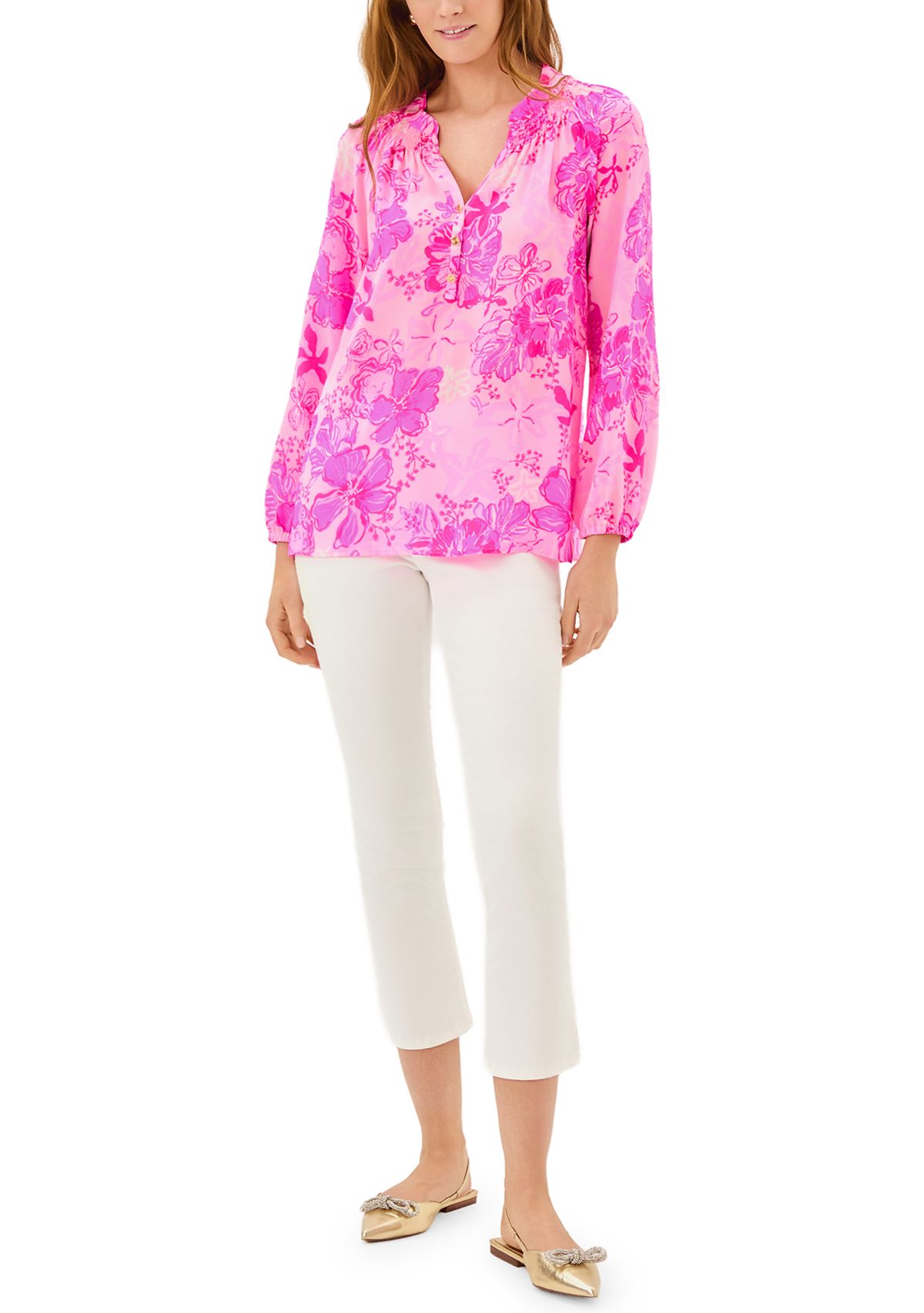 Womens Elsa Silk Top