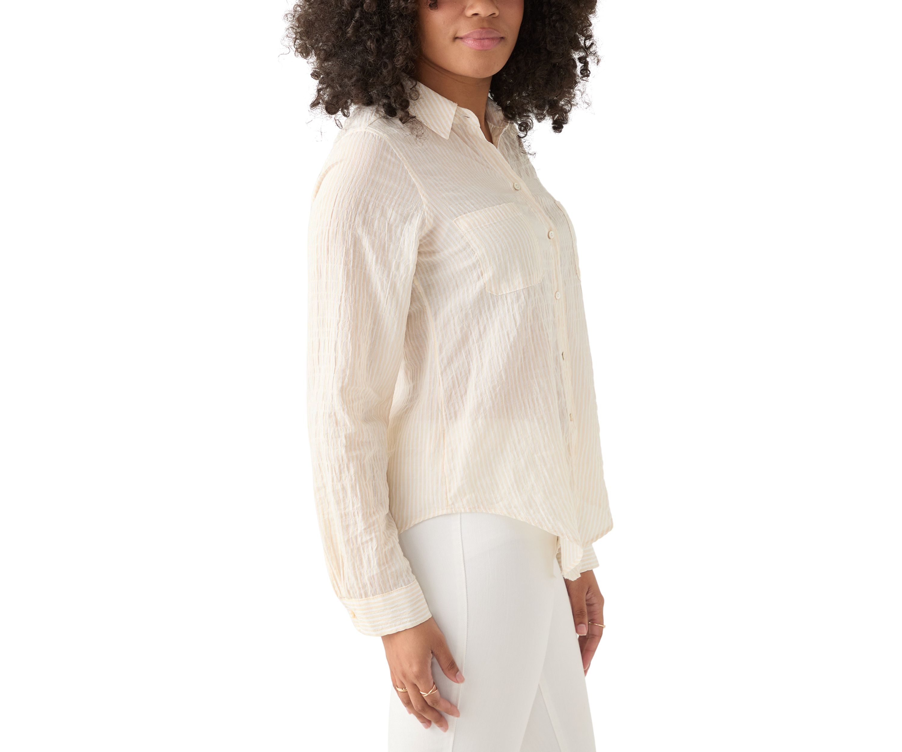 Womens Sea View Button Down Top
