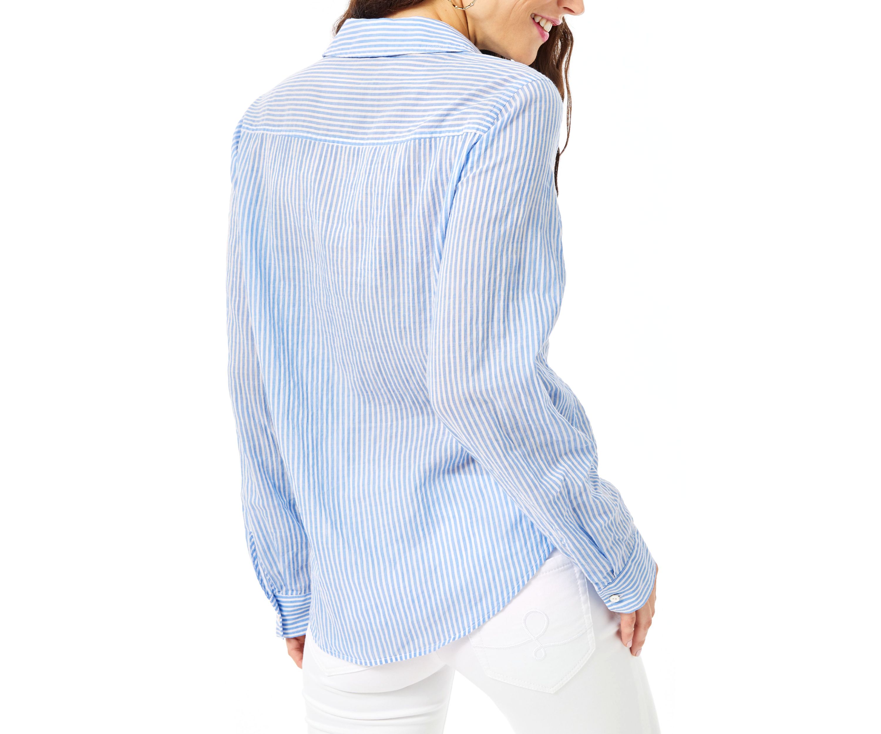 Womens Sea View Button Down Oxford Shirt