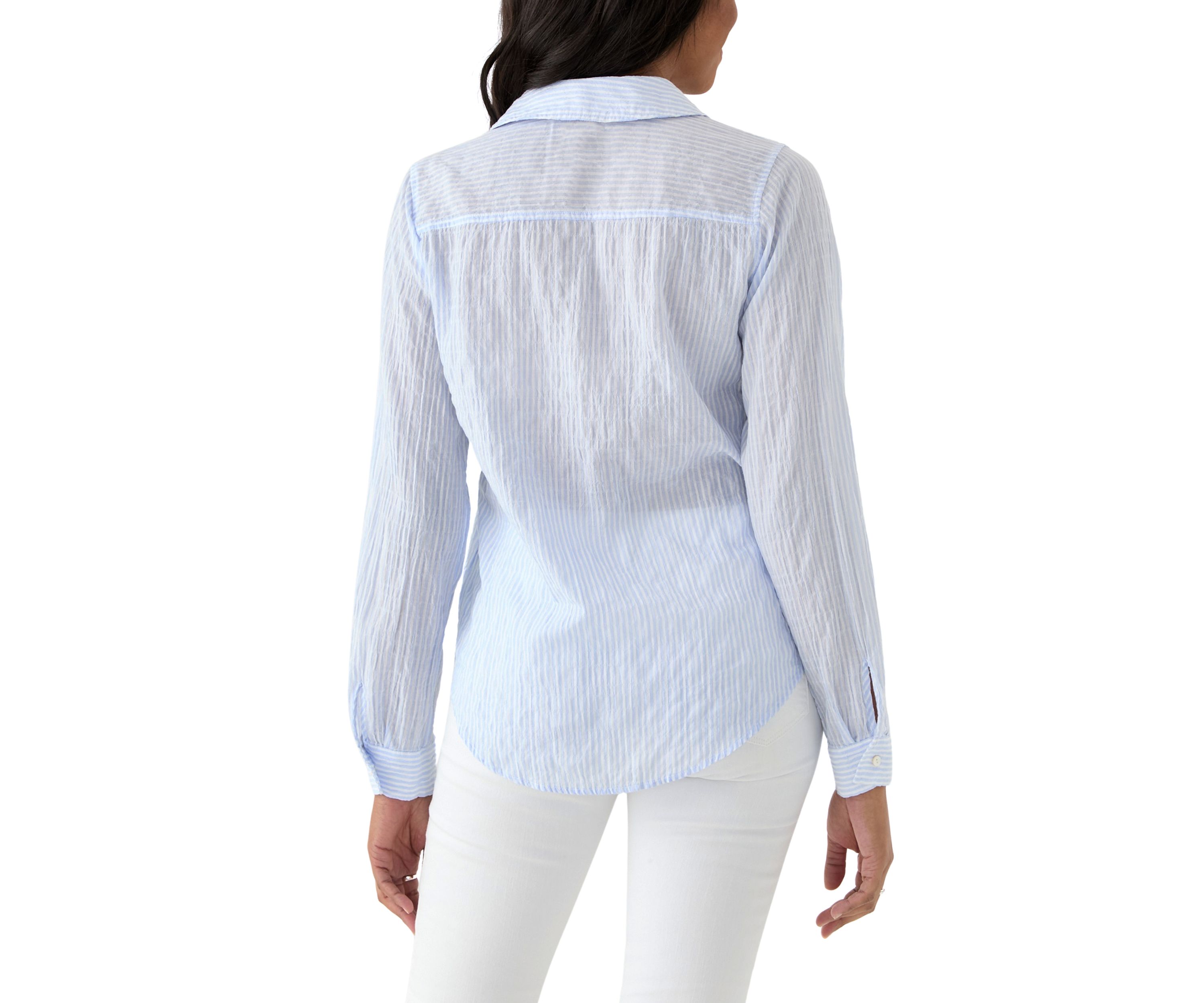 Womens Sea View Button Down Top
