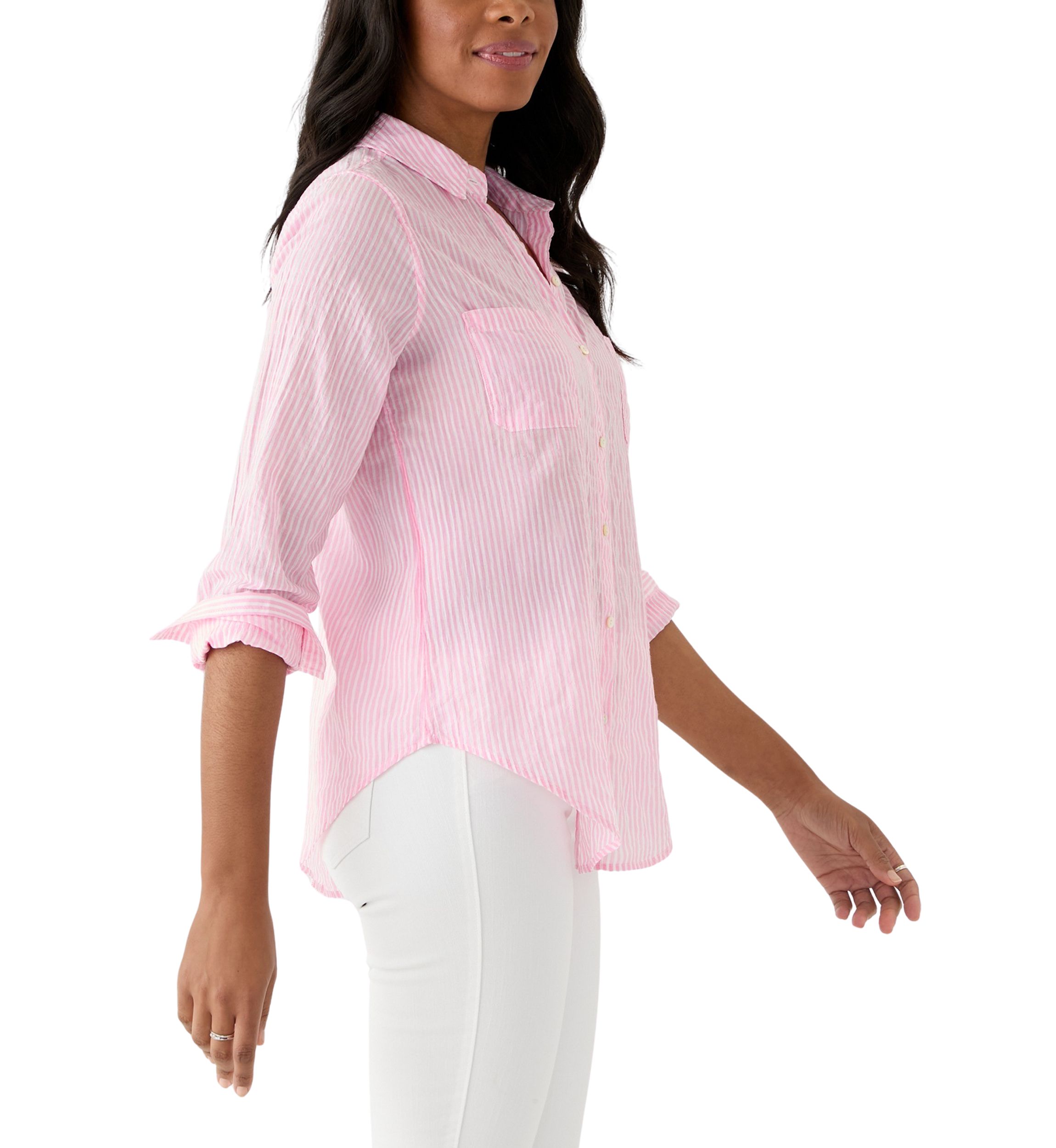 Womens Sea View Button Down Top