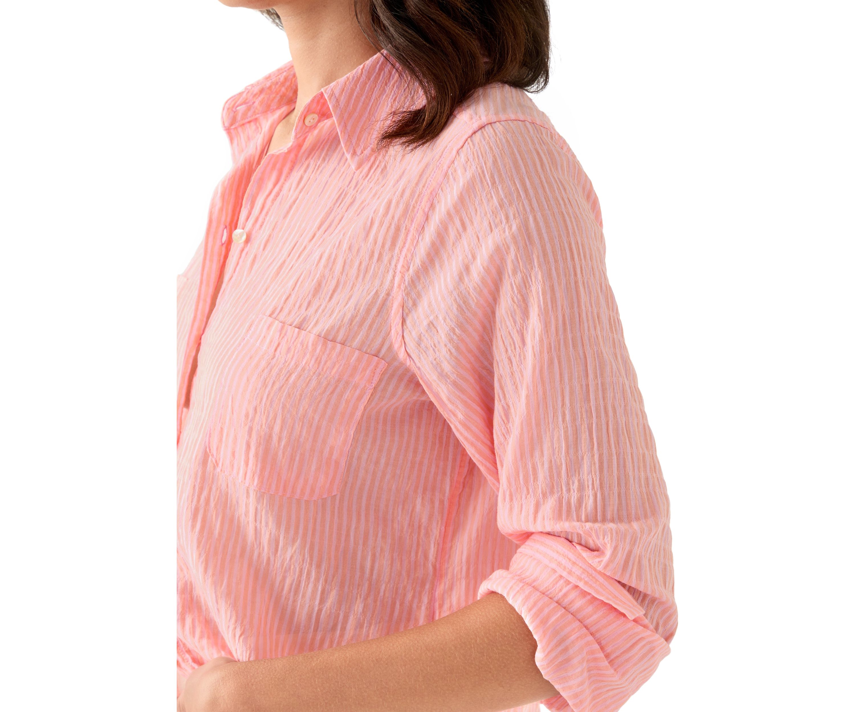Womens Sea View Button Down Top
