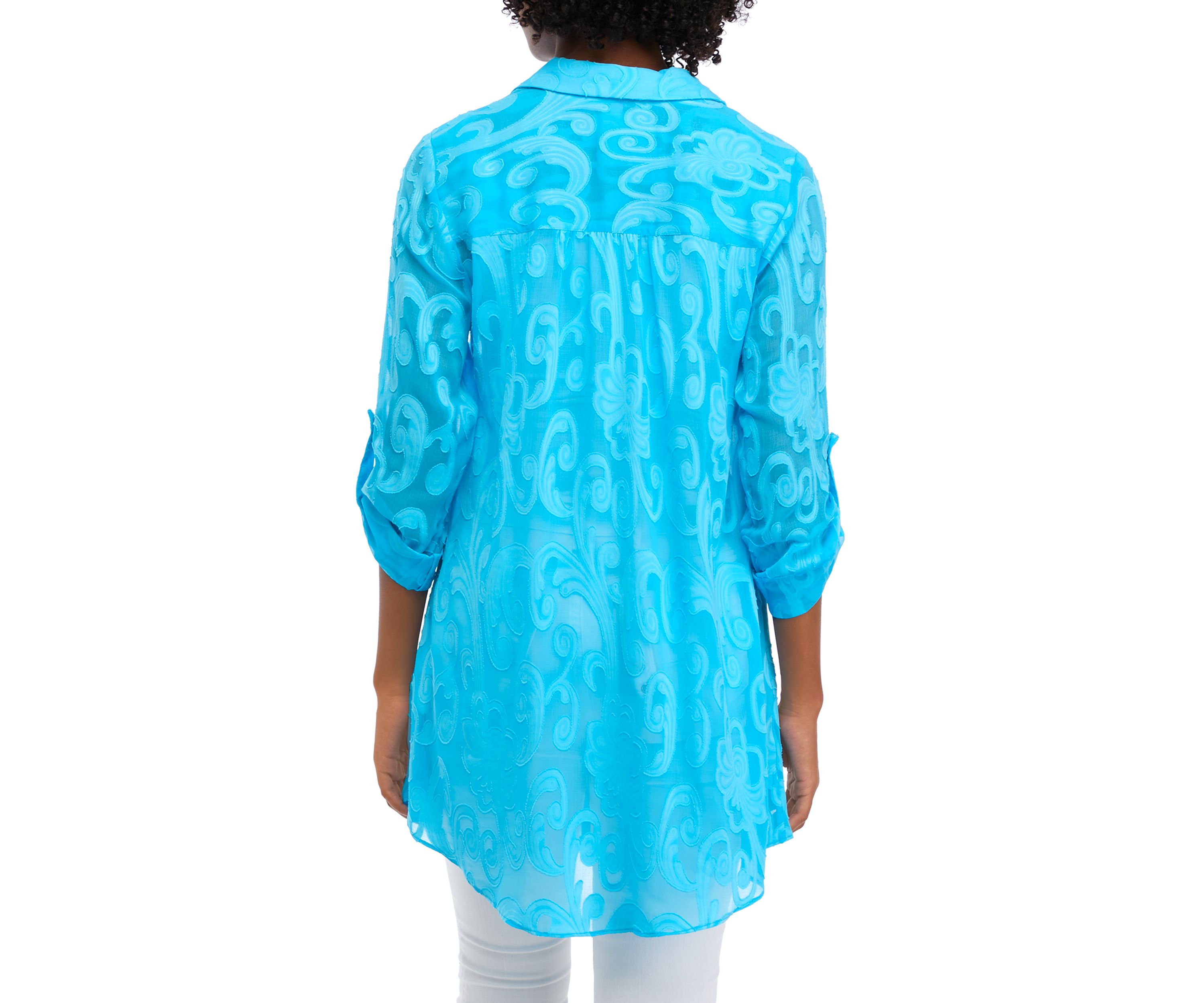 Womens Natalie Shirtdress Swim Cover Up 