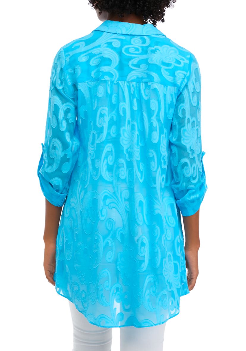 Womens Natalie Shirtdress Swim Cover Up 