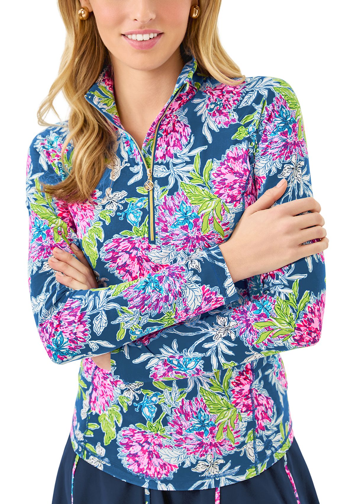 Womens UPF 50+ Luxletic Justine Pullover