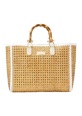 Lilly pulitzer greydon cane tote hot sale