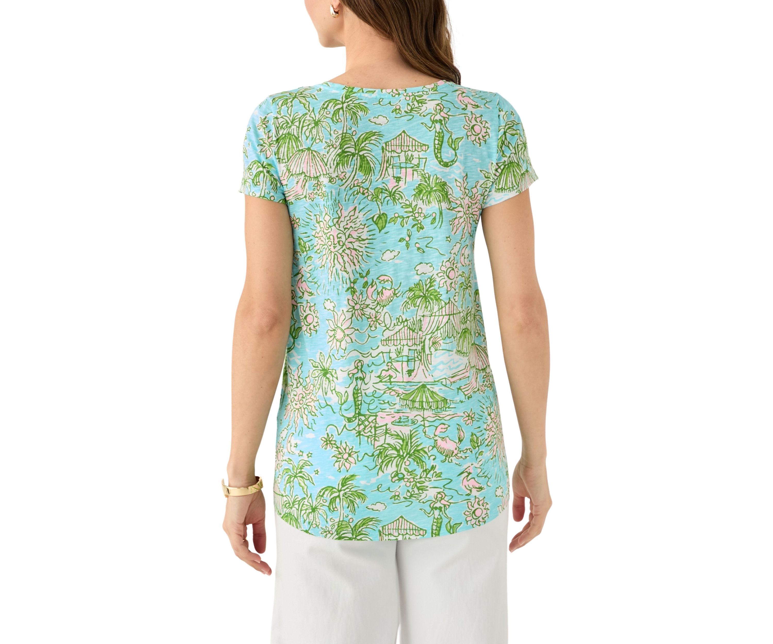 Womens Etta Scoop Neck T-Shirt 