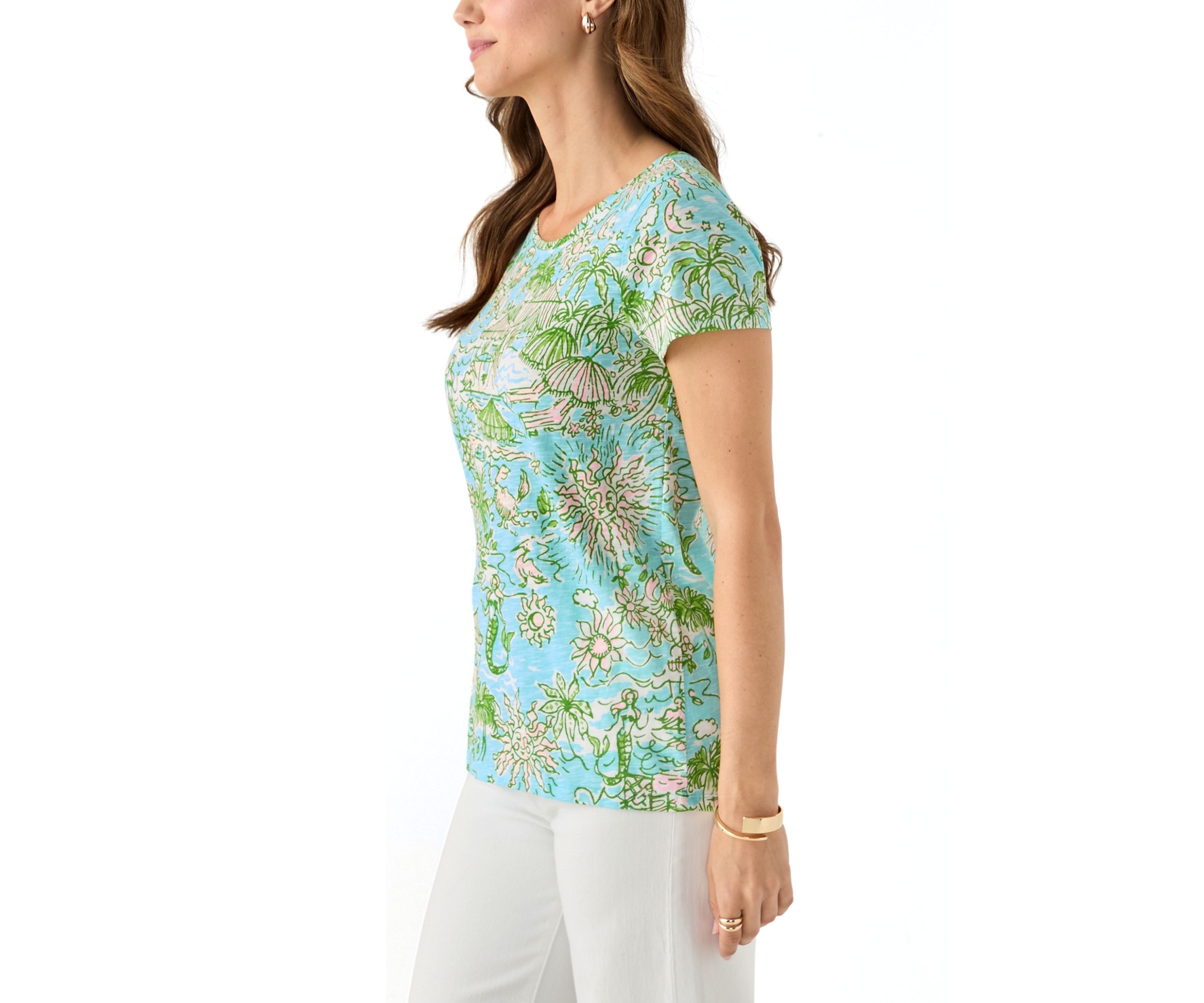 Womens Etta Scoop Neck T-Shirt 