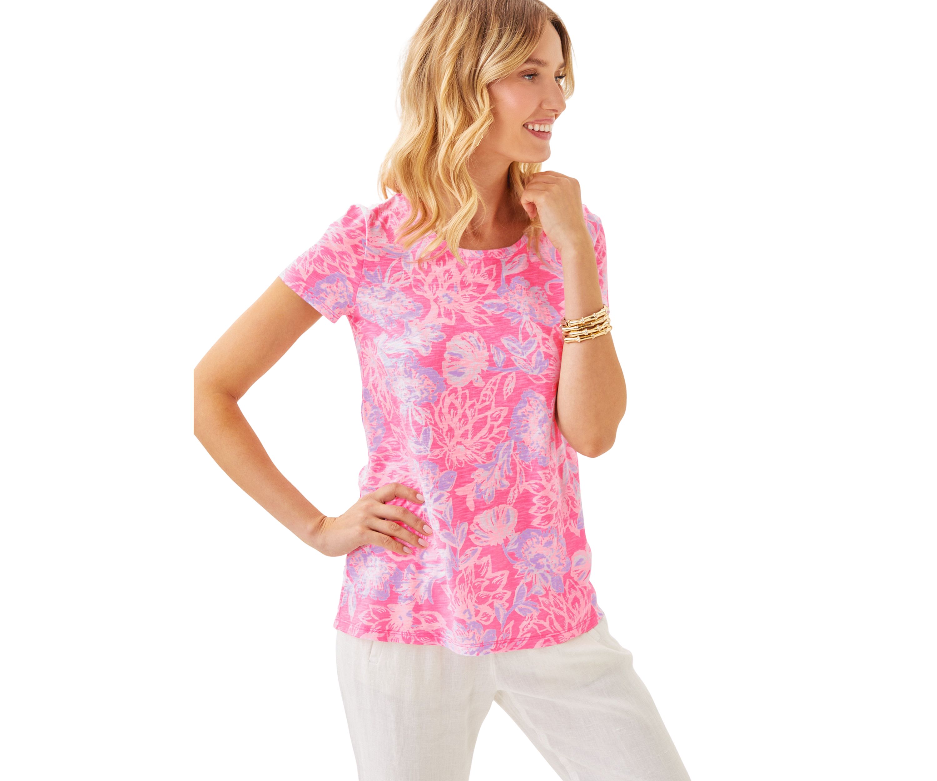 Womens Etta Crew Neck Top