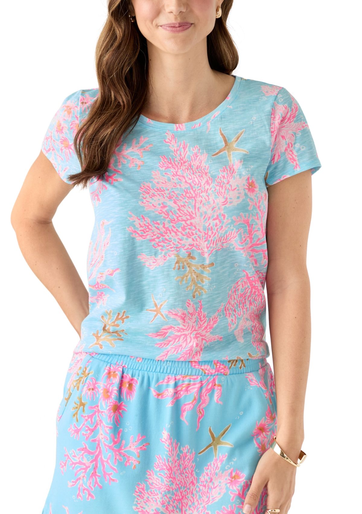 Womens Etta Scoop Neck T-Shirt 