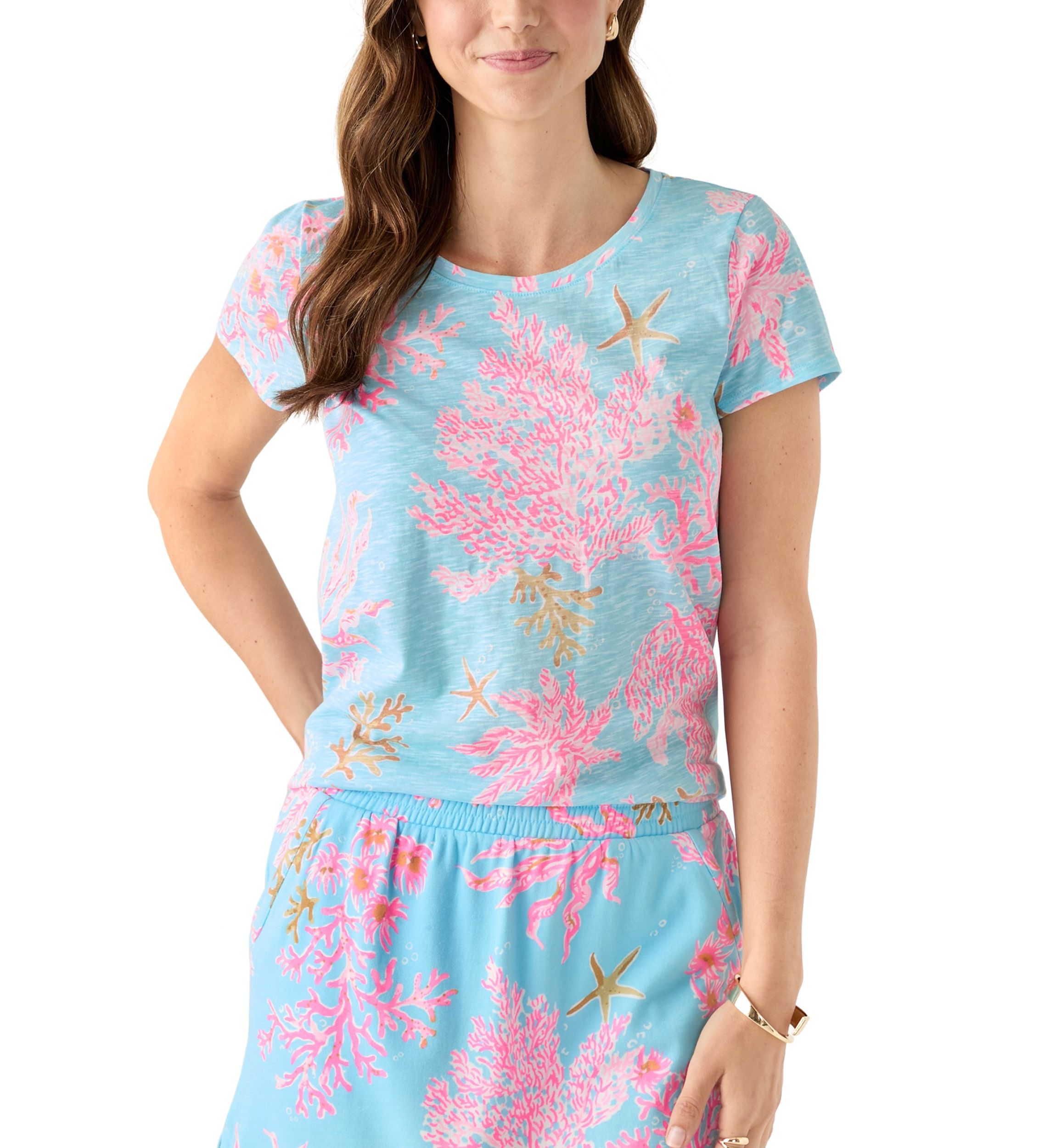 Womens Etta Scoop Neck T-Shirt 