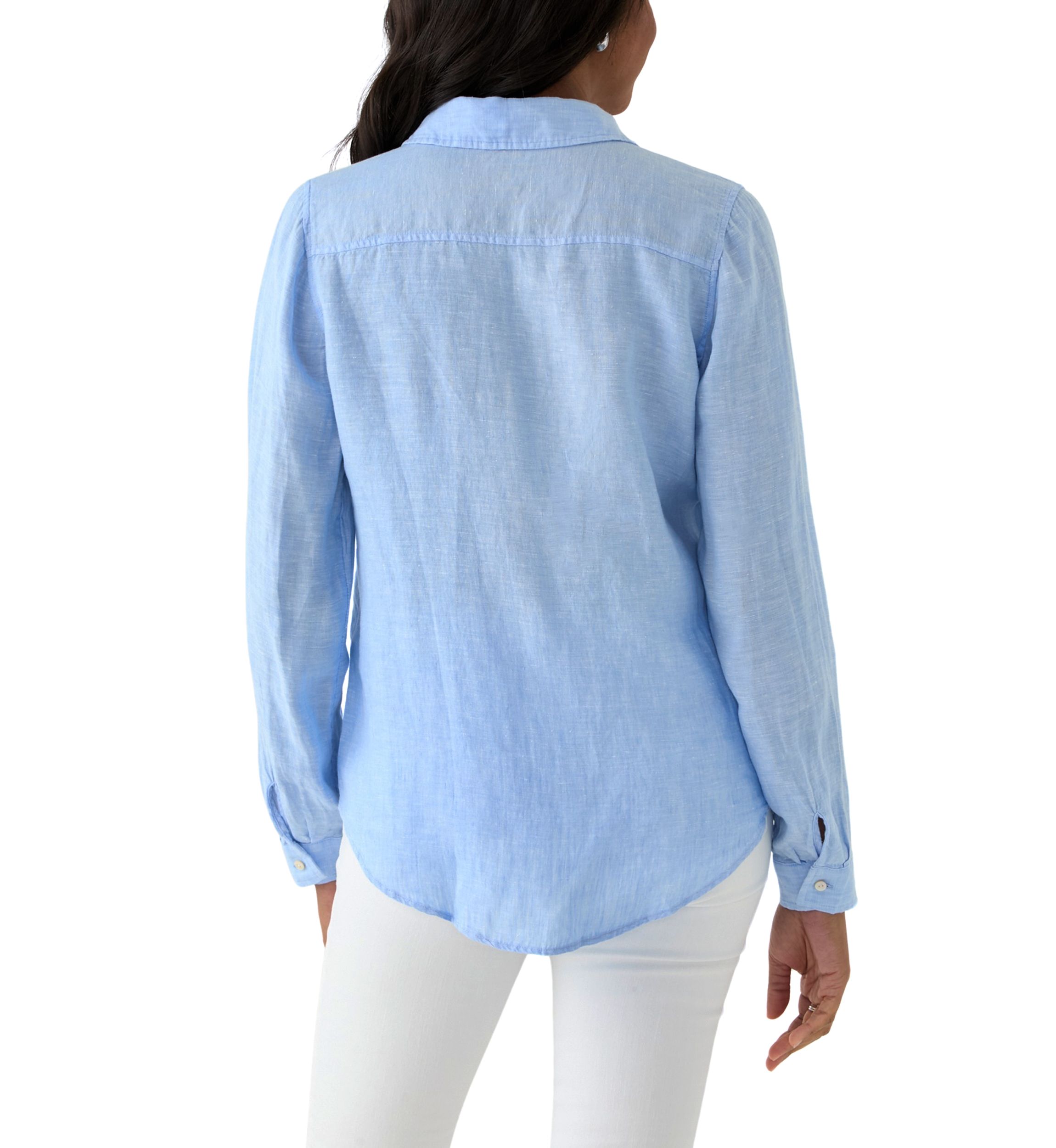 Womens Sea View Button Down Top