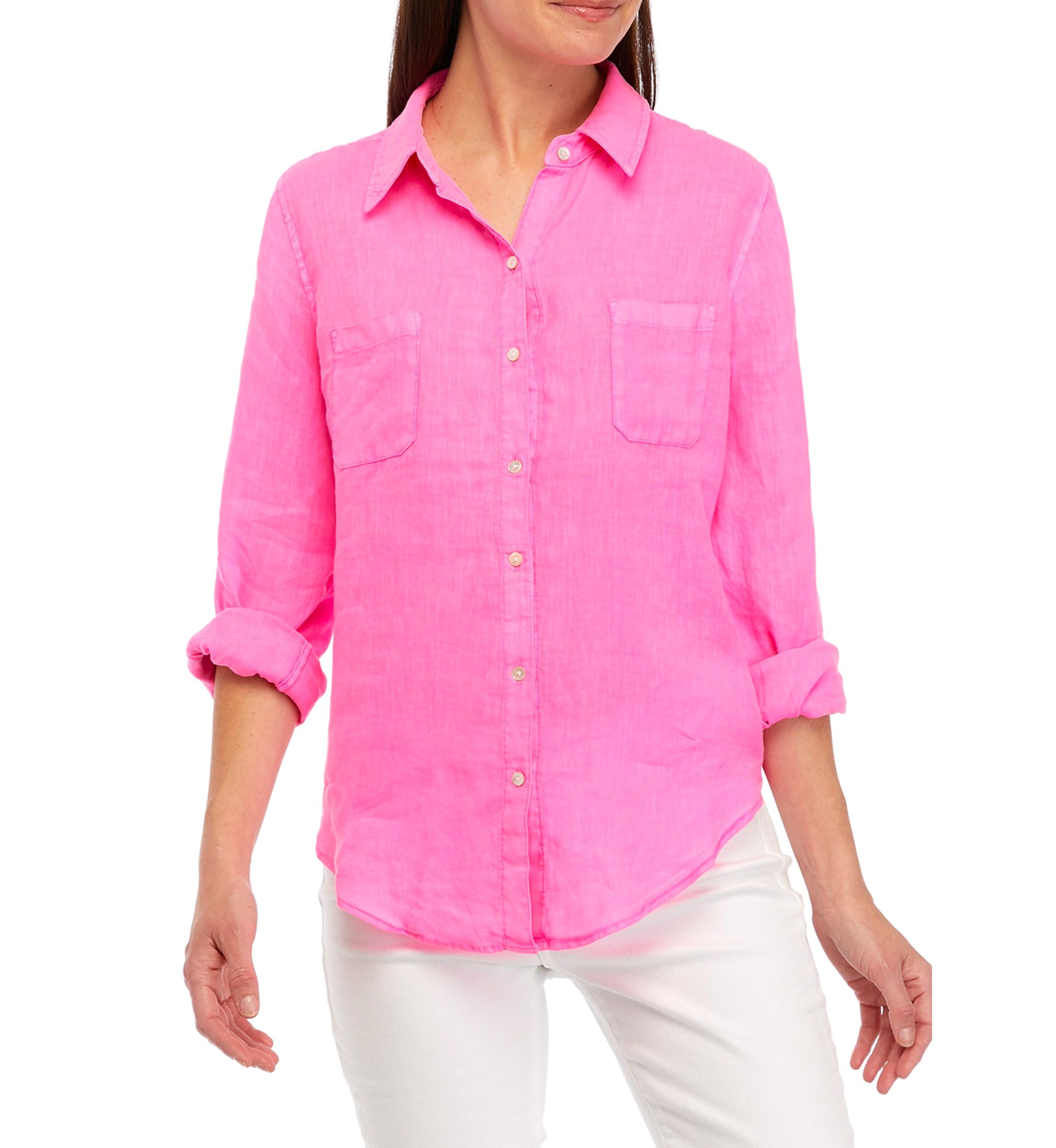 Womens Sea View Linen Shirt