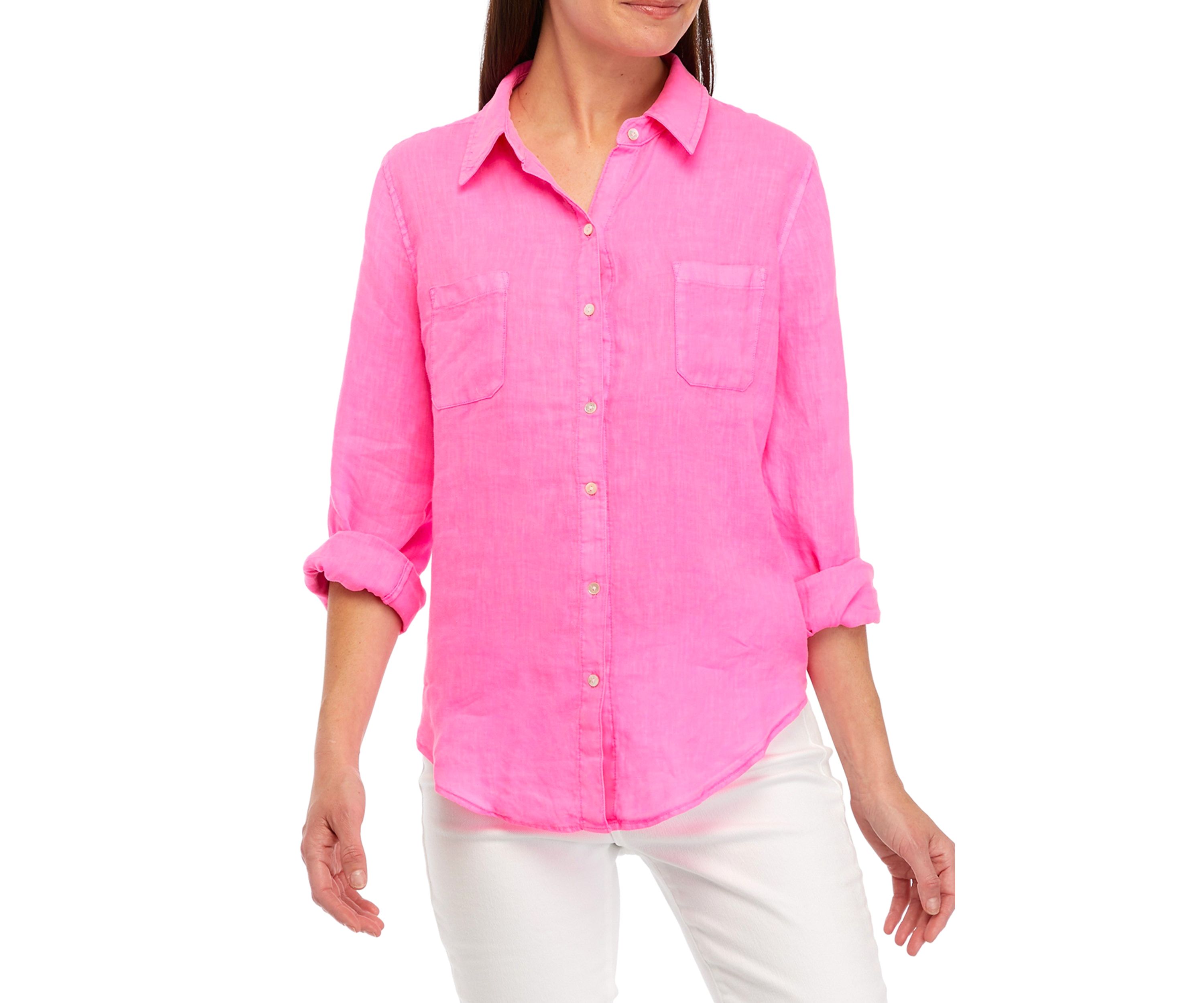 Womens Sea View Linen Shirt