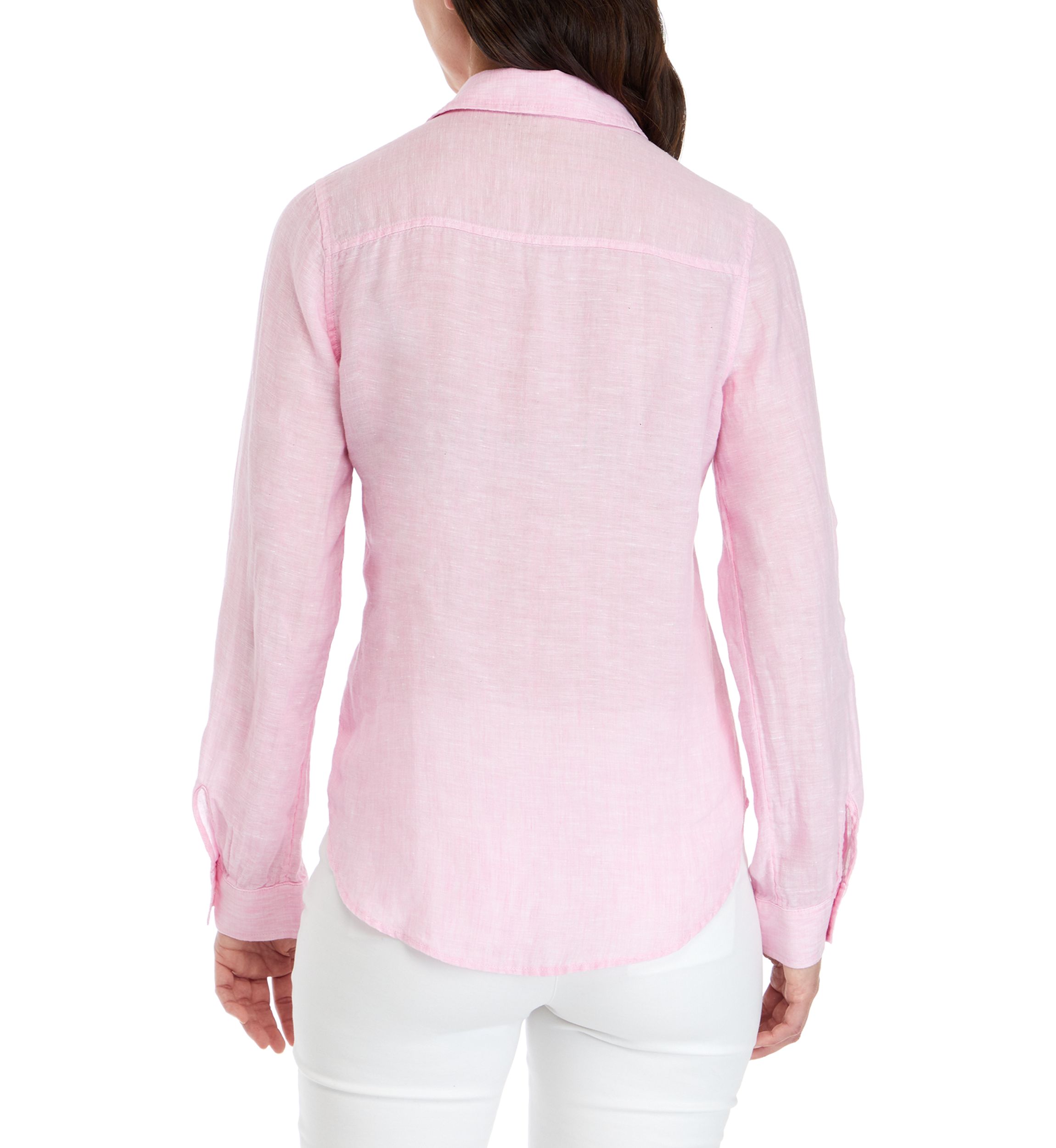 Sea View Linen Button Down Top