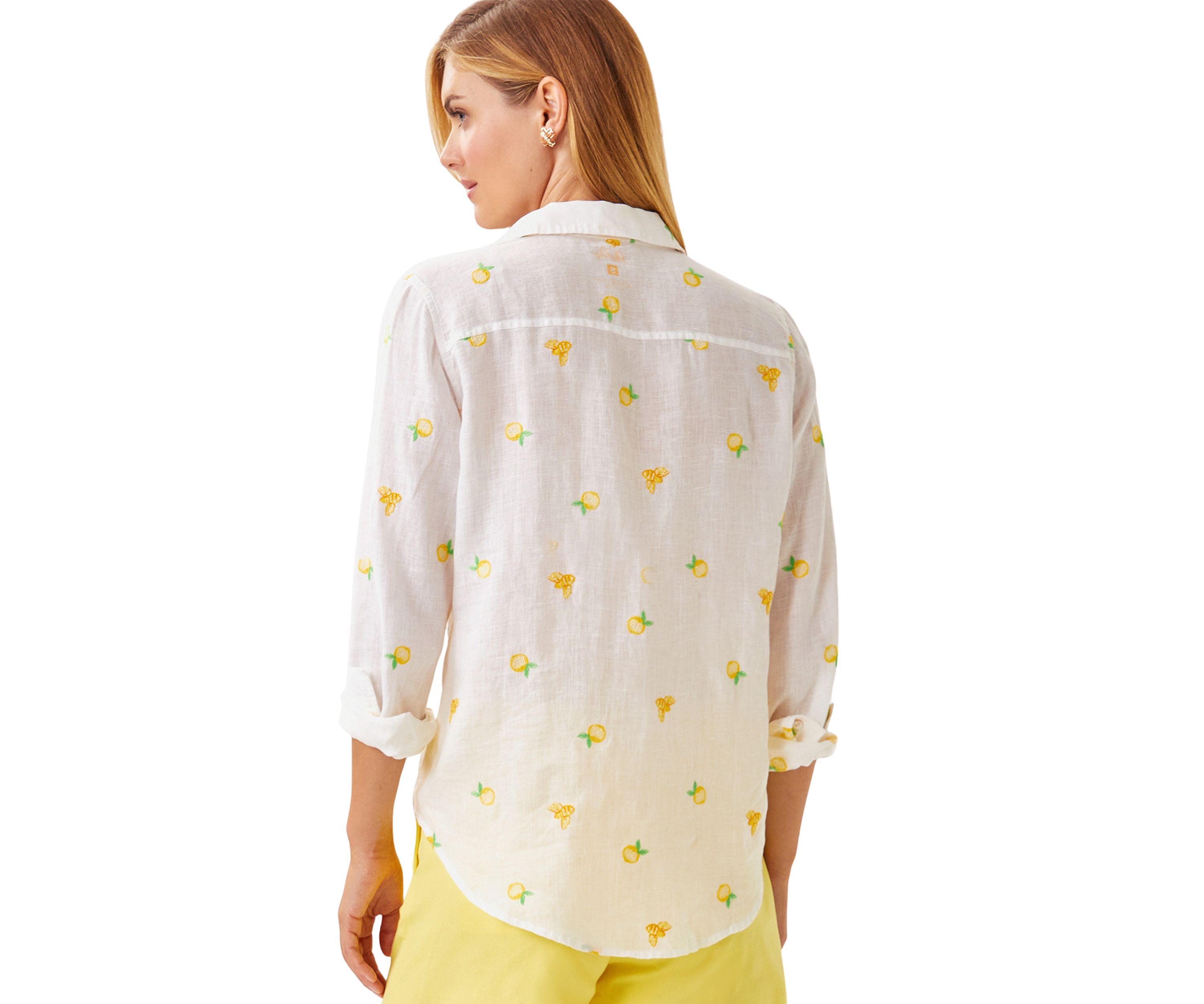 Womens Sea View Button Down Top 