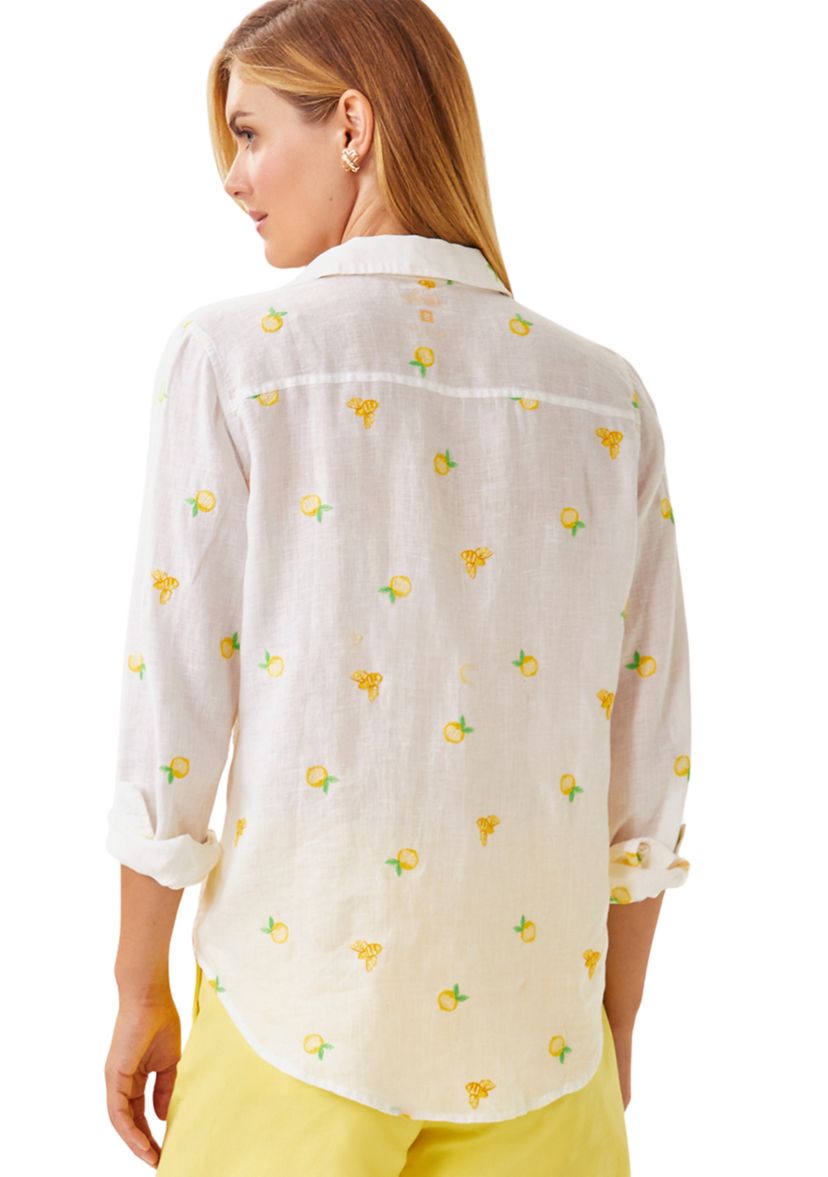 Womens Sea View Button Down Top 