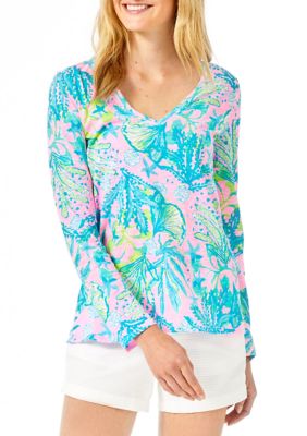 lilly pulitzer etta v neck top
